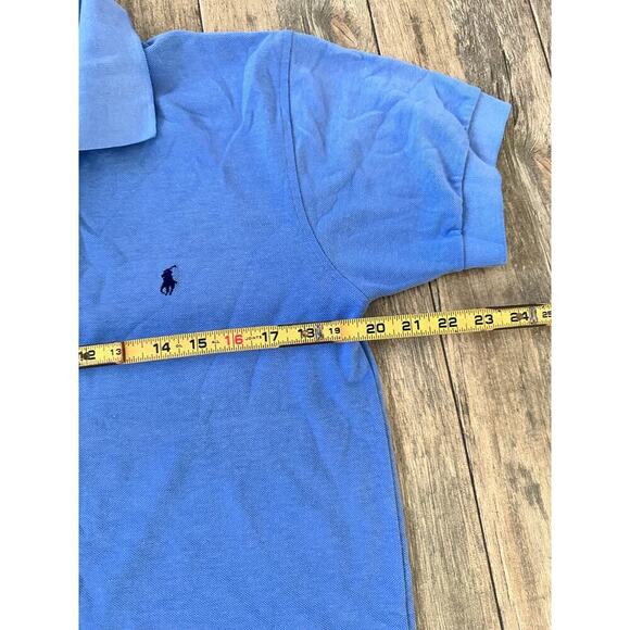 Polo by Ralph Lauren Men's Blue Slim Fit Pique Short Sleeves Polo Shirt Size L - Picture 2 of 4